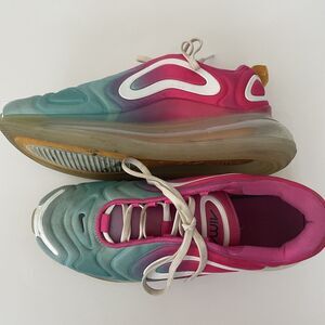 Nike Air Max 720 Women’s Sz 8 Teal Tint Multicolor Gold‎ Shoes Running Training